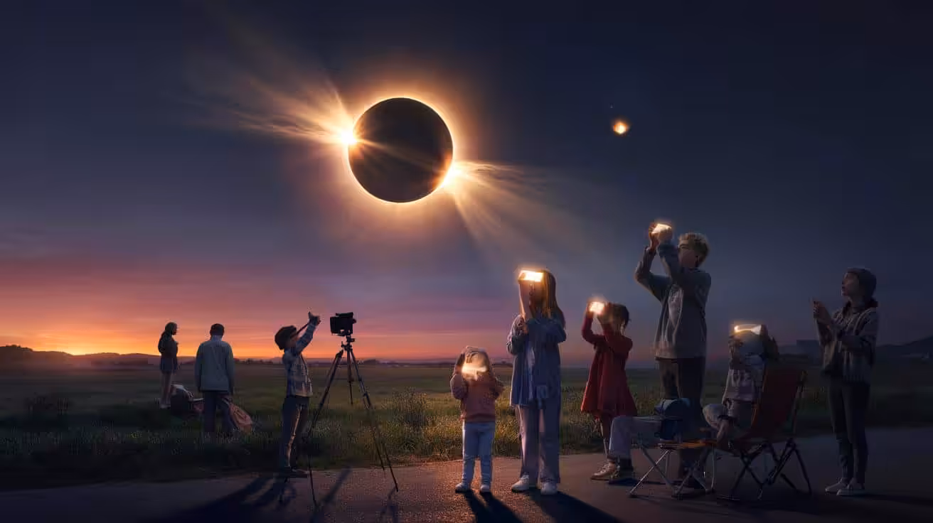 As the sun disappears and darkness spreads across the landscape, a rare solar phenomenon will unfold, an event scientists describe as one of the most powerful astronomical moments of modern times
