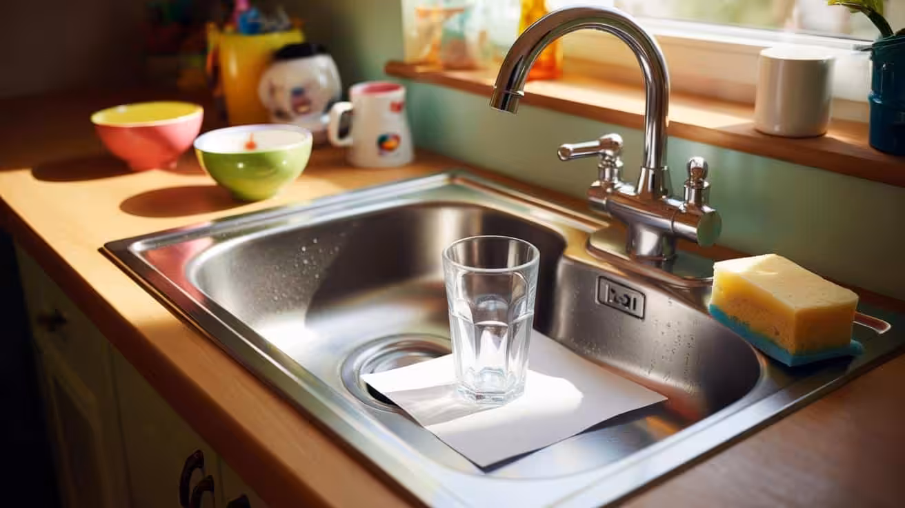 When I leave the house, I put a glass and a sheet of paper in the sink because I’m tired of cleaning up after everyone else in this house and this little trick shows me exactly who is lying about helping with the dishes