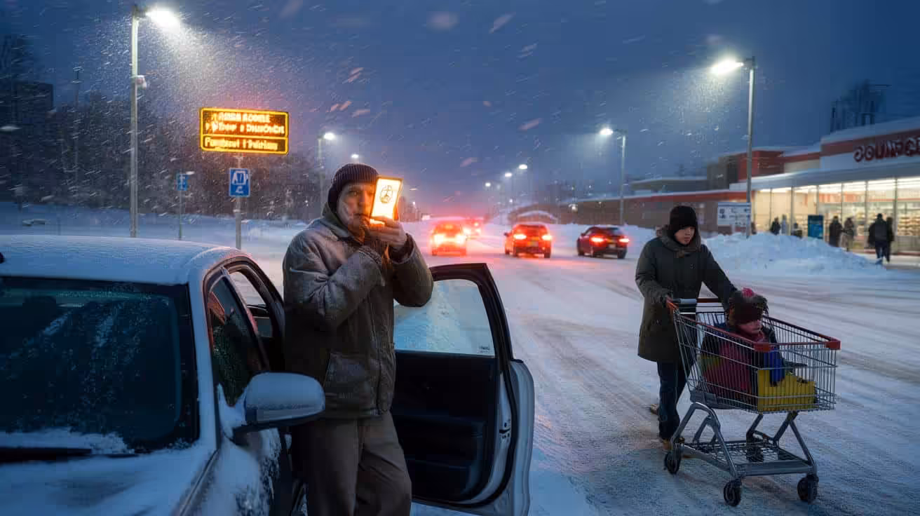 Heavy snow is expected to begin tonight as authorities urge drivers to stay home, even while businesses push to keep normal operations running