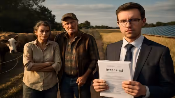 Climate war: A vegan entrepreneur sues his cattle-farming parents for “ecocide” after they refuse to turn their land into a solar-powered oat milk empire