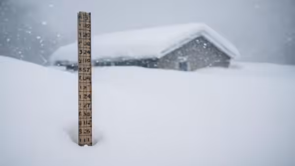 Winter storm warning issued as up to 70 inches of snow could fall, a volume rarely associated with a single winter event